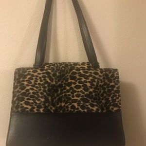 Faux animal print fur Kate Spade bag